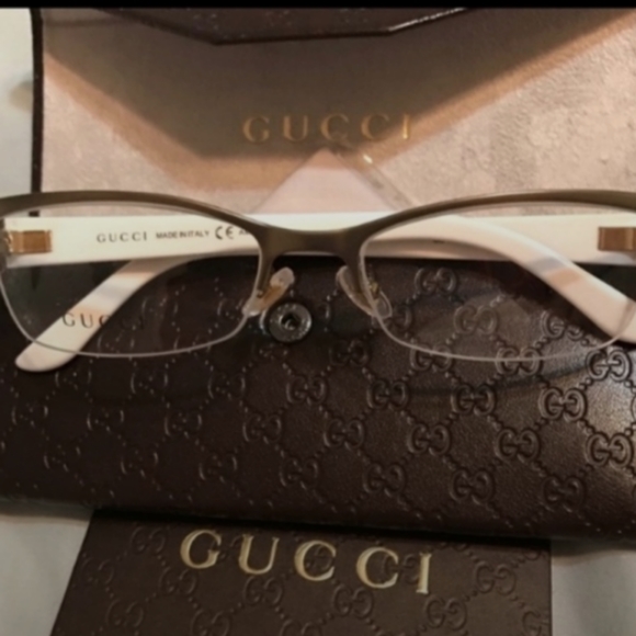 Authentic GUCCI 53 Rectangular logo opt. glassses - Picture 6 of 7